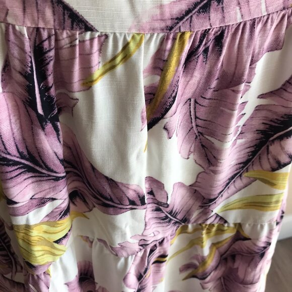 LOFT Paradise Tiered Mini Dress - Whisper White - Size 10 - Picture 6 of 10